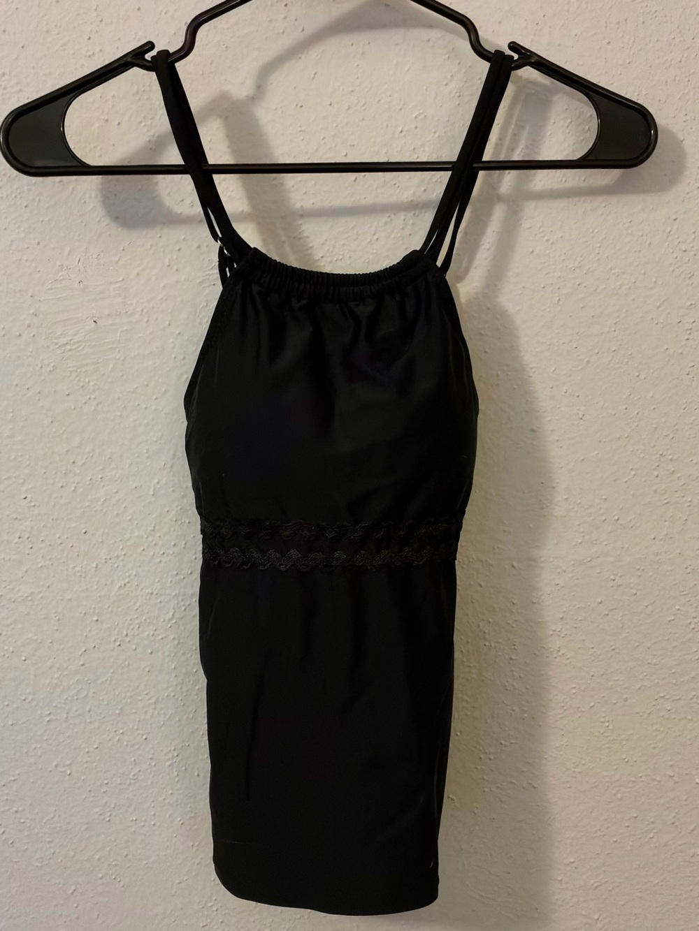 NWT Beachsissi Black Lace & Leopard Print Tankini Set